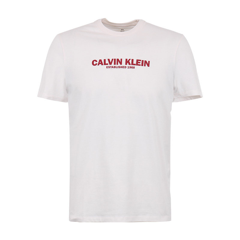 Calvin Klein/卡尔文·克雷恩CK男款时尚圆领短袖T恤字母新款半袖