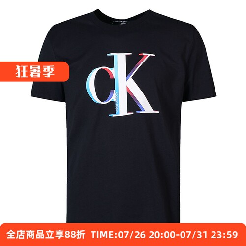 CK休闲时尚男士短袖T恤半袖