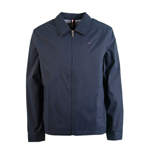 Tommy Hilfiger汤米外套男春秋新款休闲潮牌纯色立领夹克上衣男装