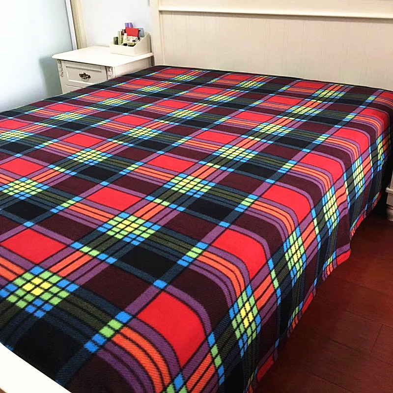 冬季加大加宽炕单子毯子加厚双人农村大土炕垫榻榻米床单3米床毯