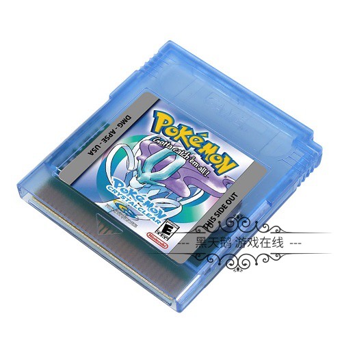 GBC游戏卡带 口袋妖怪-水晶版 Pokemon Crystal Clear 英文版