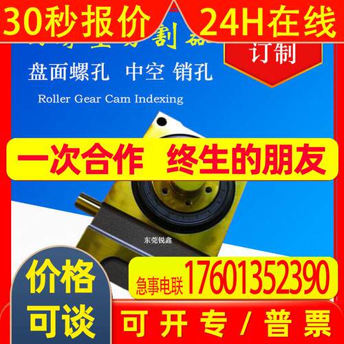 精密凸轮分割器DF110 4/6等分 RU110DF-06/08-270-2R-S3