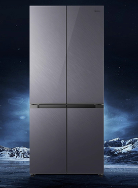 【60CM超薄】美的 BCD-500/501WSGPM十字对开四多门风冷无霜冰箱