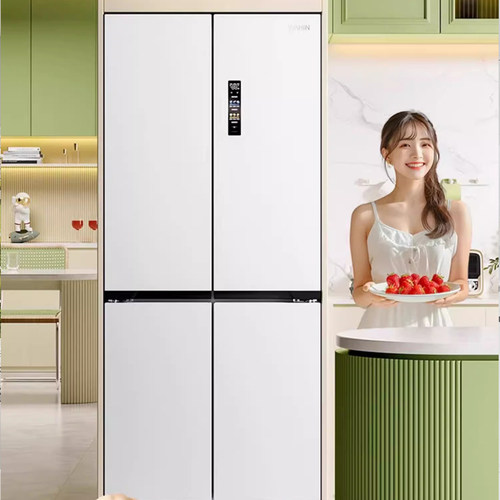 【双系统超薄零嵌入】美的华凌547冰箱式家用十字双开法式四门520
