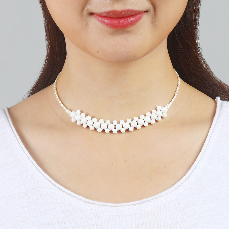 逸水红颜女性挡疤痕项链锁骨链