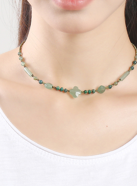 逸水红颜东陵玉女百搭项链锁骨链