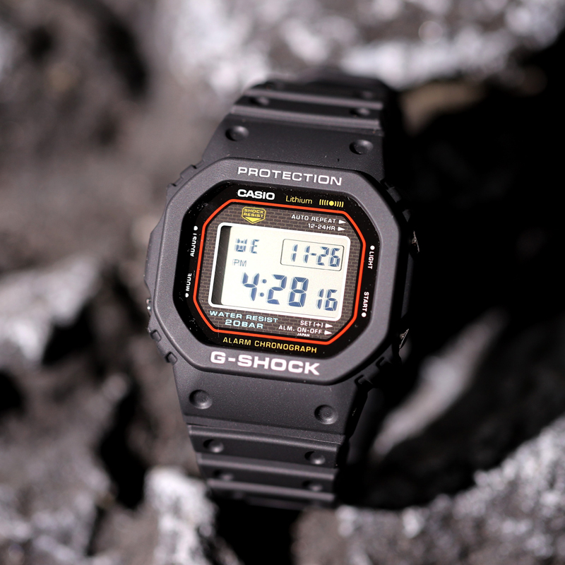 卡西欧复刻经典手表男款小方块