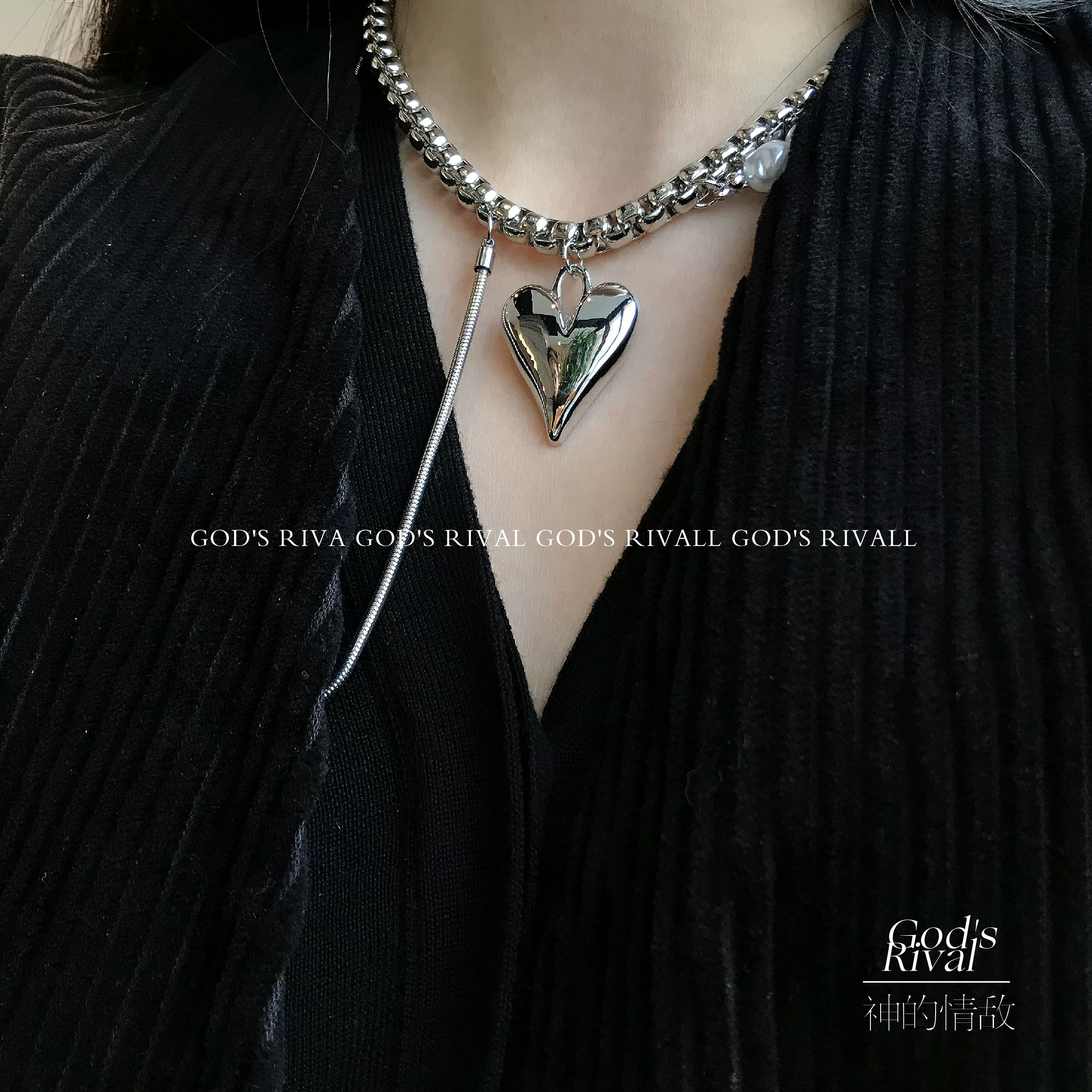 Pendant from pearl, necklace, adjustable accessory, 2 carat