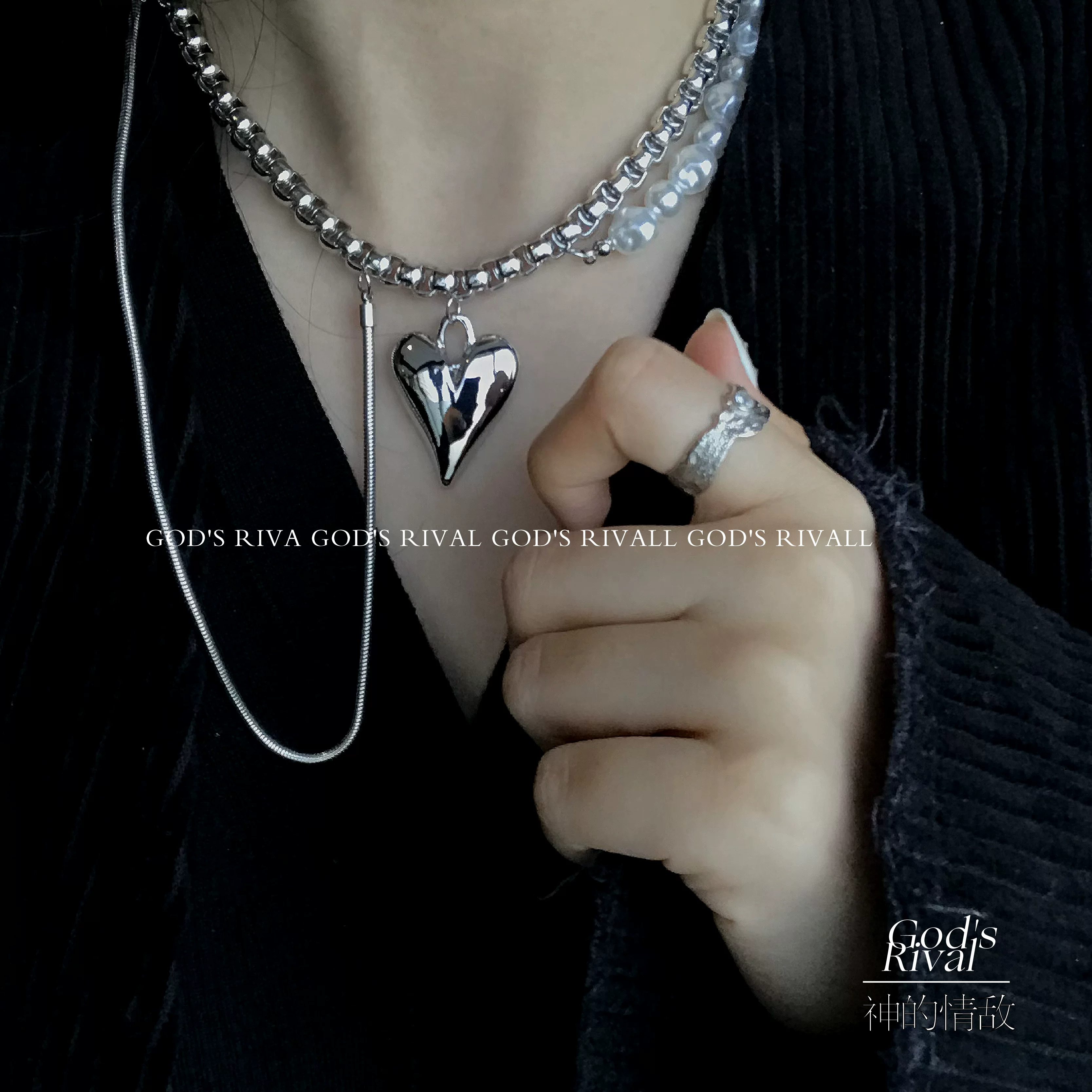 Pendant from pearl, necklace, adjustable accessory, 2 carat