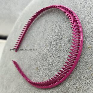 台湾儿童男女款不勒头加长黑色细边发箍简约刘海发卡防滑圆条洗脸