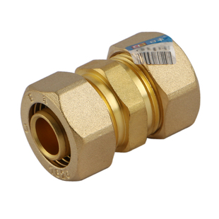 佛山日丰铝塑管等径直通F1-12162025冷热水全铜快速接头给水接头