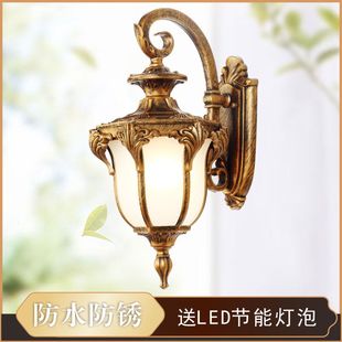 户外壁灯欧式 新中式 田园外墙壁灯家用庭院灯室外别墅防水阳台壁灯