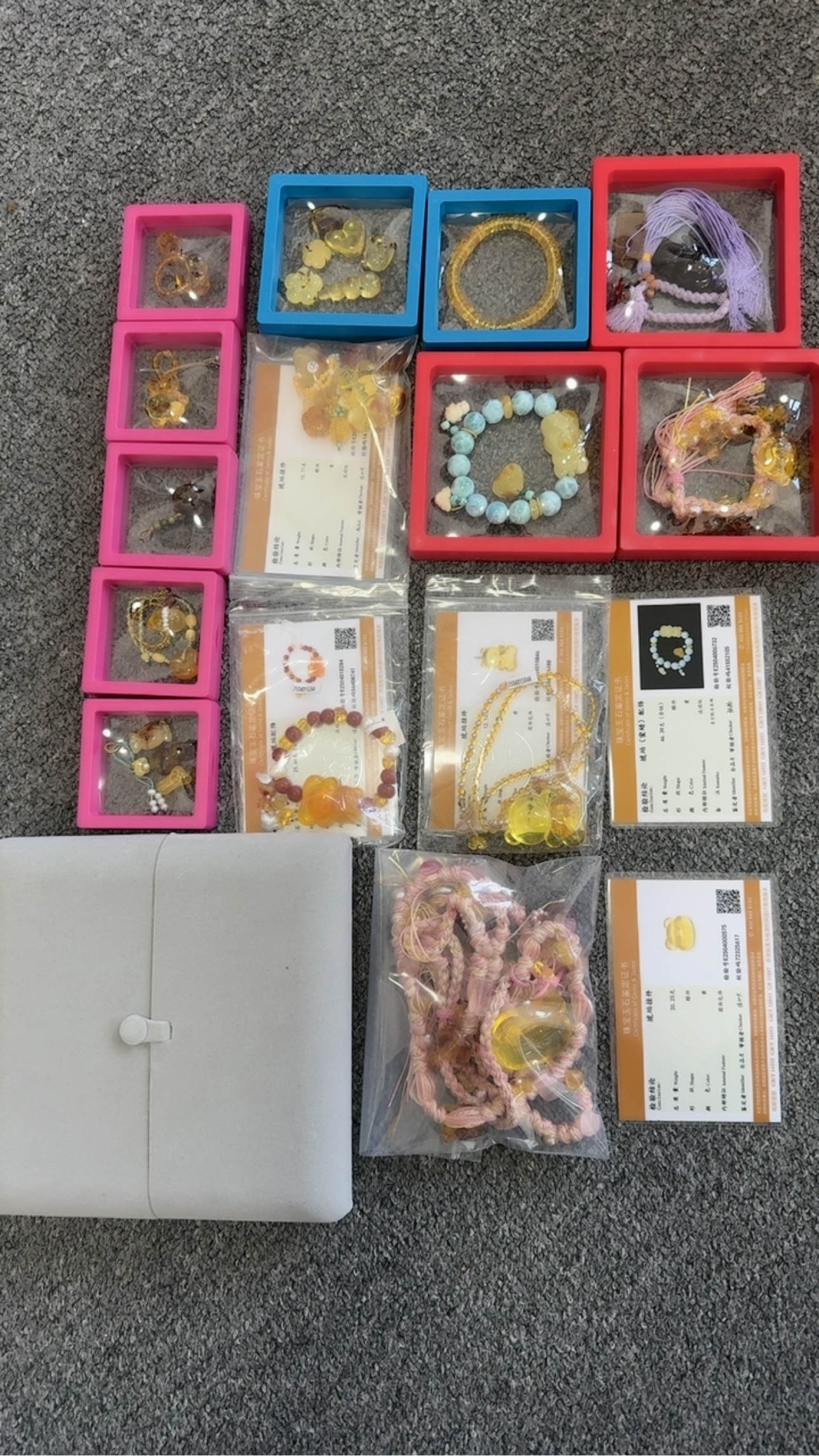 天然琥珀蜜蜡随型手串手链项链礼物