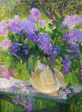 弗拉基米尔·日达诺夫Vladimir Zhdanov俄罗斯风景油画大图素材