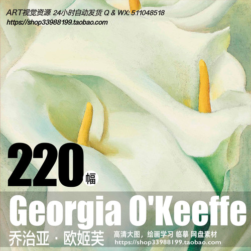 乔治亚欧姬芙Georgia O Keeffe花卉油画高清大图美国当代绘画素材