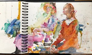 查尔斯雷德Charles 水彩画大师作品jpg大图学画临摹素材集 Reid