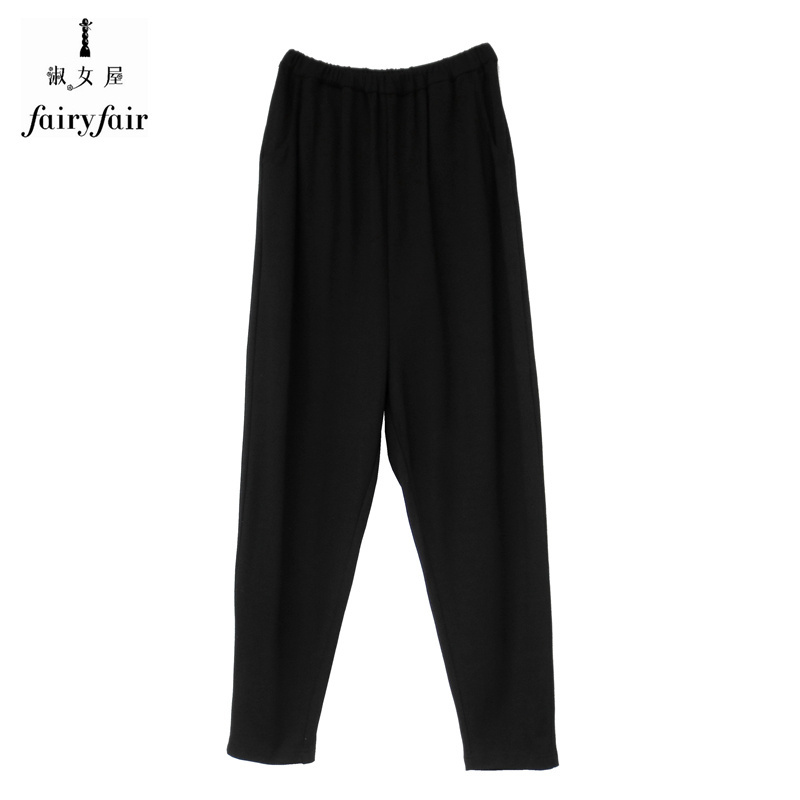FAIRYFAIR休闲松紧腰长裤打底裤