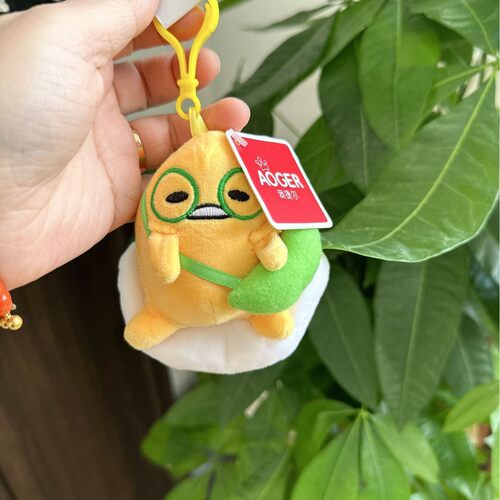 澳捷尔蛋黄哥毛绒挂件钥匙扣