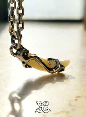 s925包银狗牙保平安吊坠可定制