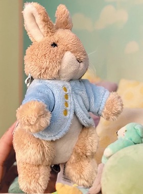 英国正版Peter Rabbit比得兔钥匙扣彼得兔子挂件公仔可爱玩偶礼物