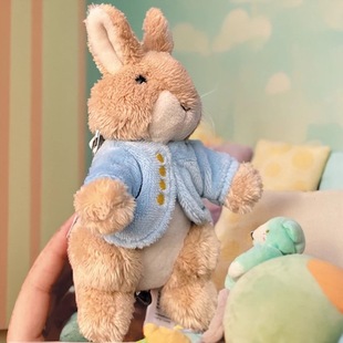 英国正版Peter Rabbit比得兔钥匙扣彼得兔子挂件公仔可爱玩偶礼物