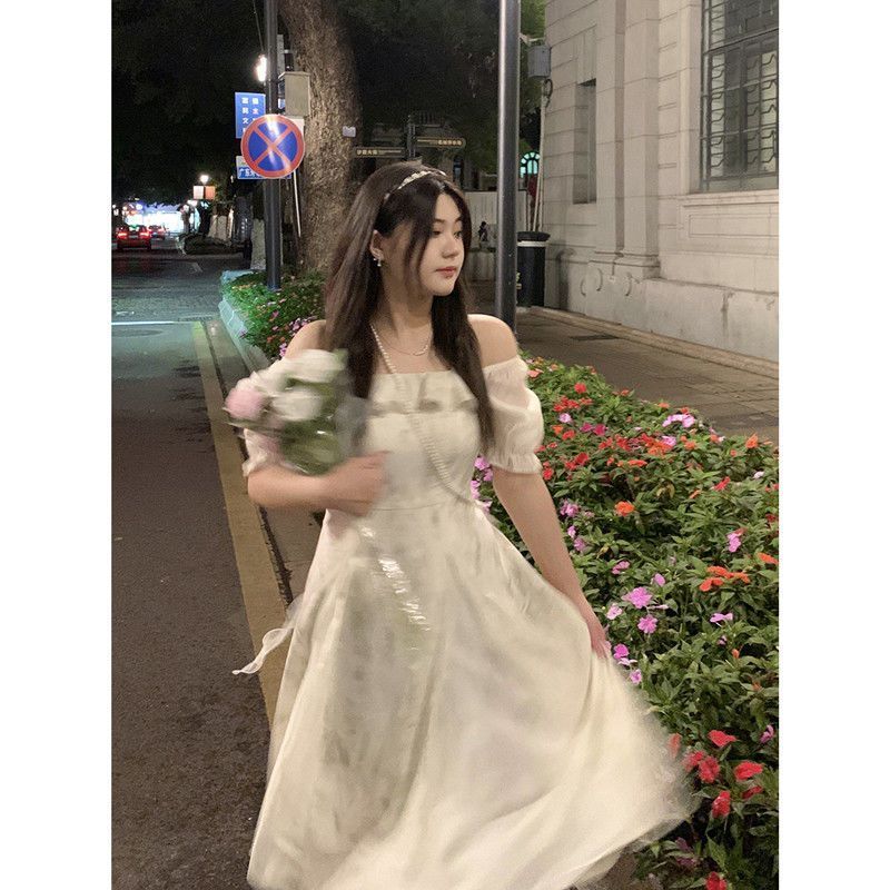 大码夏季女装胖mm安妮不火设计感连衣裙新款法式学院可爱仙女裙