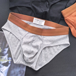 男士四季透气大U凸大囊棉质弹力三角内裤男士内裤性感