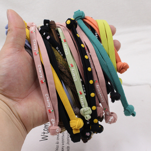 新品 儿童绑头发头绳2021头绳扎头发丸子头台湾中国结双头结发绳女