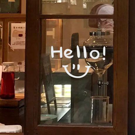 店铺橱窗背胶pvc防水可擦玻璃贴