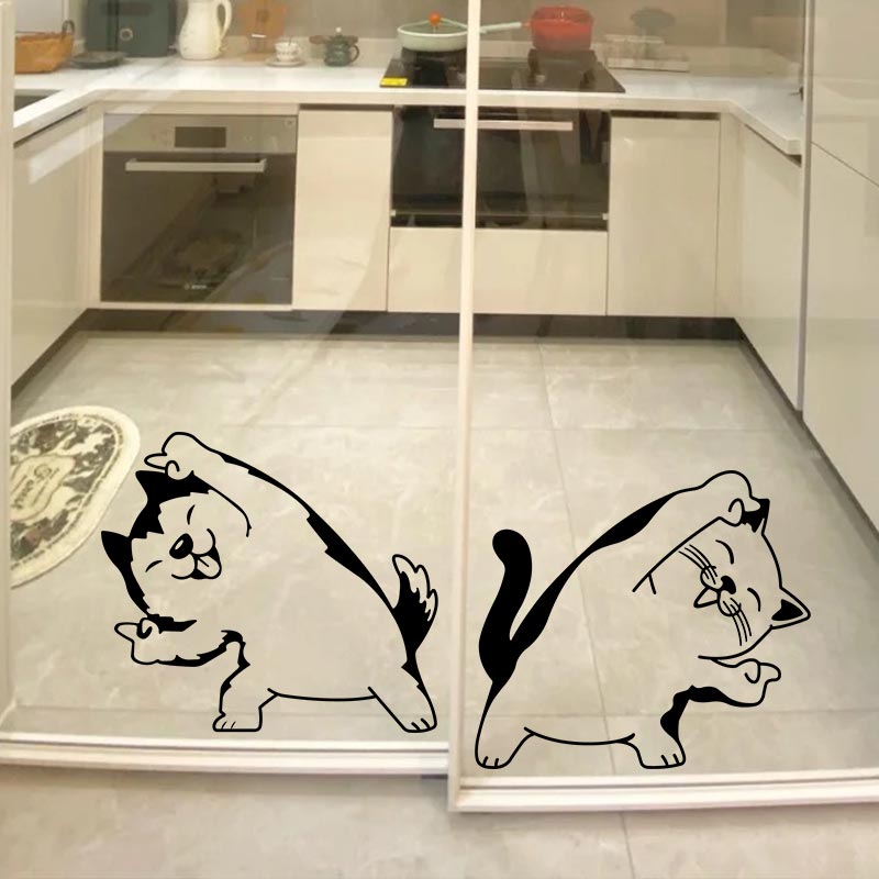 推拉门pvc防水装饰防撞玻璃贴