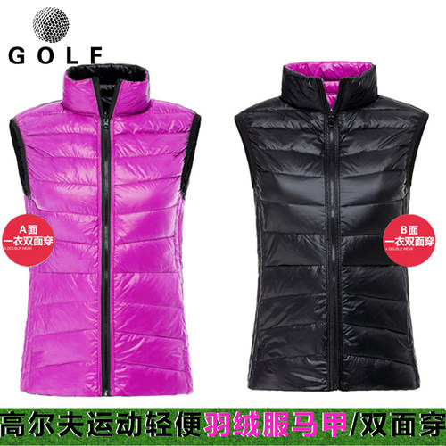 外套高尔夫羽绒马甲女士背心保暖