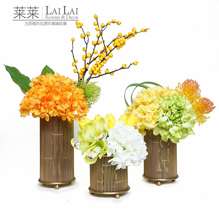 新中式后现代美式风格软装配饰样板房成品花艺套装售楼部饰品摆件