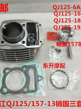 钱江QJ125-6A/6B/16/16B/18A/19/19A畅跑157国三套缸活塞环气门链