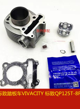法国标致踏板车VIVACITY 标致QP125T-8F 套缸 缸筒活塞环 四配套