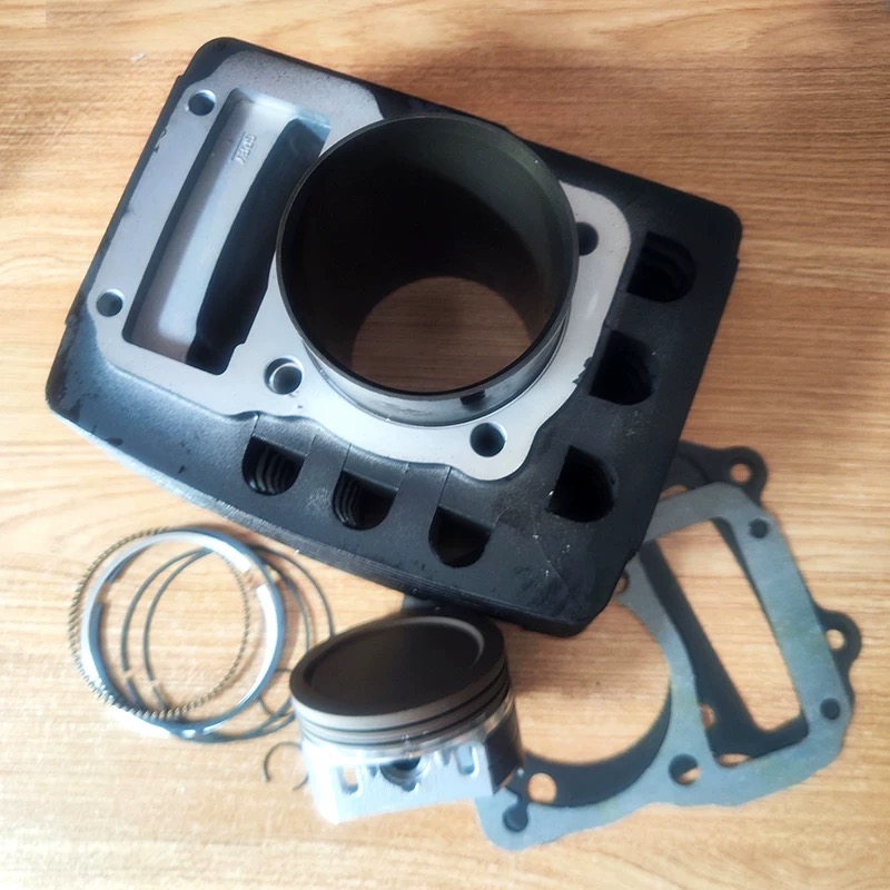 豪江HJ250-A/250C摩托车发动机套缸体活塞活塞环配件气汽缸套三件