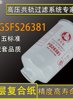 FS26381油水分离器FS0100东风多利卡D6 D7柴油滤芯滤清器FS26389
