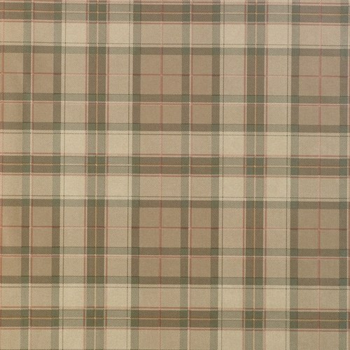 英伦卡其色格纹墙纸美式乡村