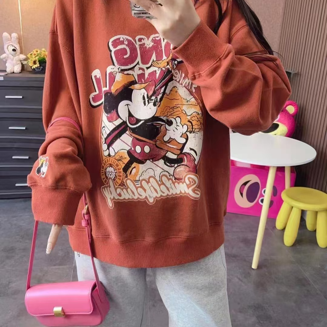 小羊纸袋6353郊游米鼠圆领卫衣春