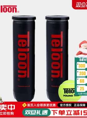 Teloon天龙网球pound罐装P4冲击波比赛用球耐打气压足训练习网球