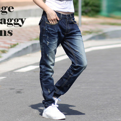 断码促销 / 牛仔春季个性韩版潮休闲宽松弹力哈伦垮裤0918在类目 女装/女士精品, 牛仔裤中 - 来自Buy2taobao.com提供专业的淘宝代购服务