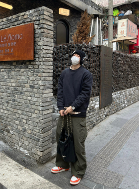 尼龙口袋工装裤/Temporary Exile临时流放2023春夏宽松休闲阔腿裤