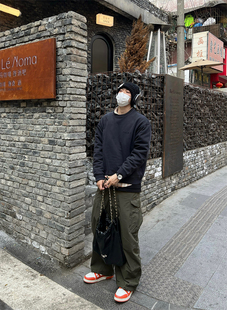 尼龙口袋工装裤/Temporary Exile临时流放2023春夏宽松休闲阔腿裤