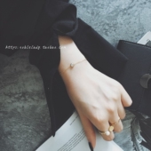 Noble 纤细不掉色 单钻手链 Lady定制 美国进口14k包金注金经典