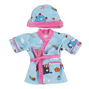 18寸美国女孩洋娃娃衣服睡衣浴袍43cm夏芙仿真娃娃衣服配件包邮