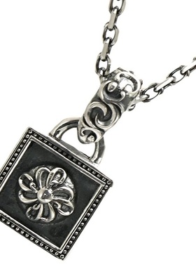 日本代购 LION HEART 鬃毛封框925潮男个性吊坠配饰项链