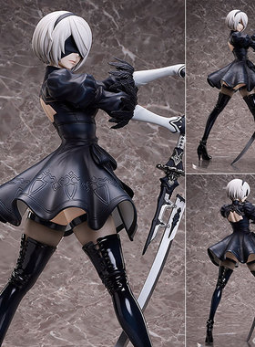 日本代购 NieR:Automata尼尔机械纪元2B二号B型手办Ver1.1a动漫
