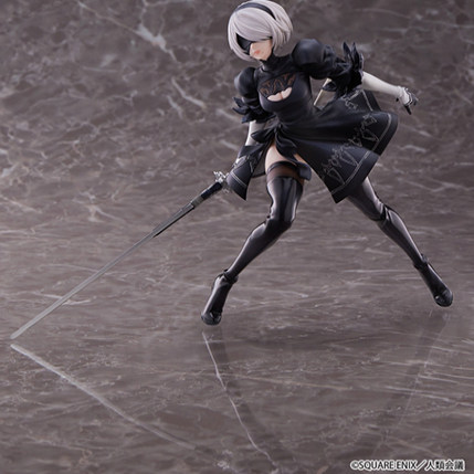 日本代购 NieR:Automata尼尔机械纪元2B手办Ver1.1a 2B 1/7完成品