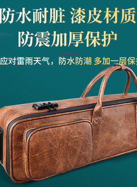 新二胡板胡盒子双肩背pu皮琴盒防盗密码防水抗摔手提二胡配件