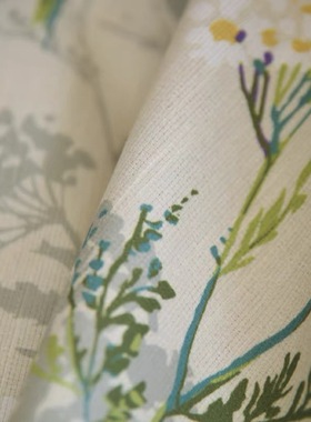 Almería阿尔梅里亚 90%遮光度清新田园治愈涤棉窗帘定制卧室客厅