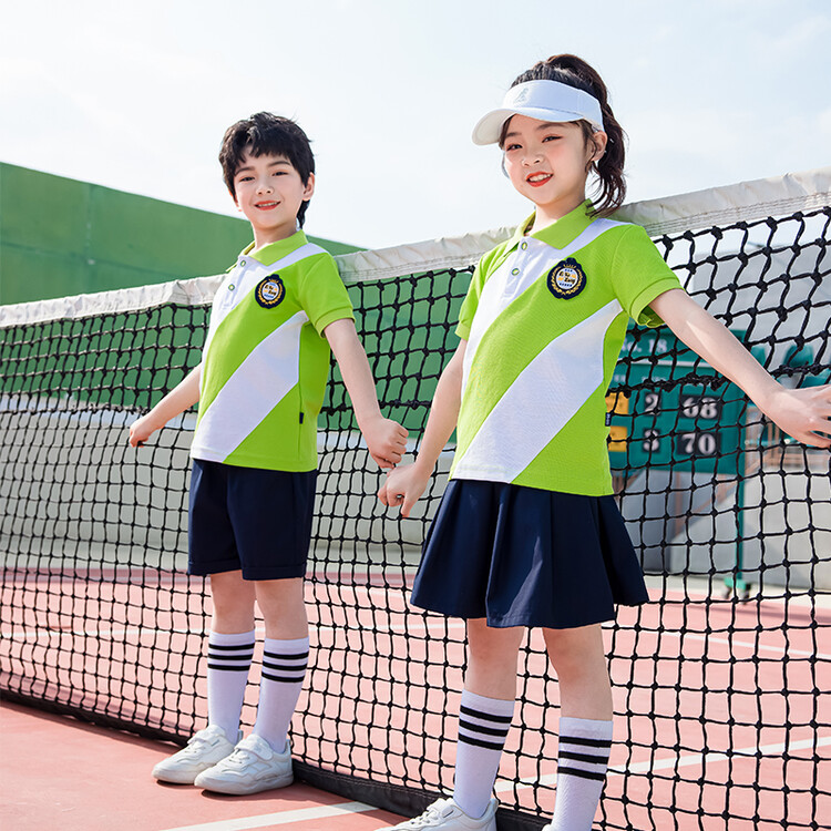 小学生校服夏季运动服幼儿园园服学院风夏装儿童班服一年级两件套